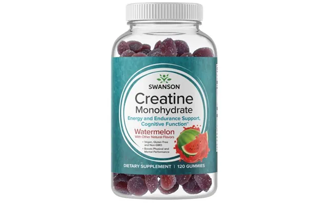 Swanson Kreatinmonohydrat Med Vandmelonsmag 120 Geléer