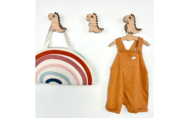 Baby T-rex Knage - Graveret Eg