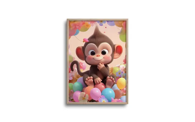 Cute Abe I Balloner - Plakat