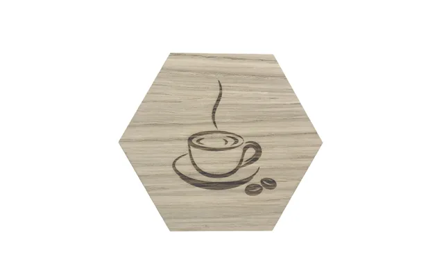 Design Plade Med Kaffekop