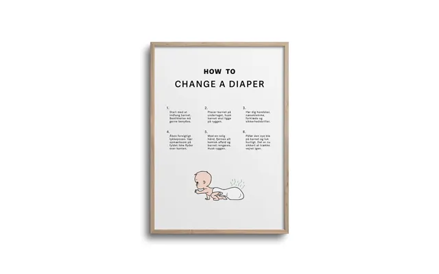 How To Change A Diaper Plakat