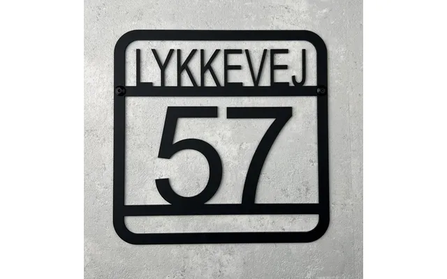Husskilt Firkantet - Akryl