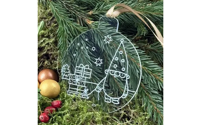 Julekugle Nisse No 11 - Akryl