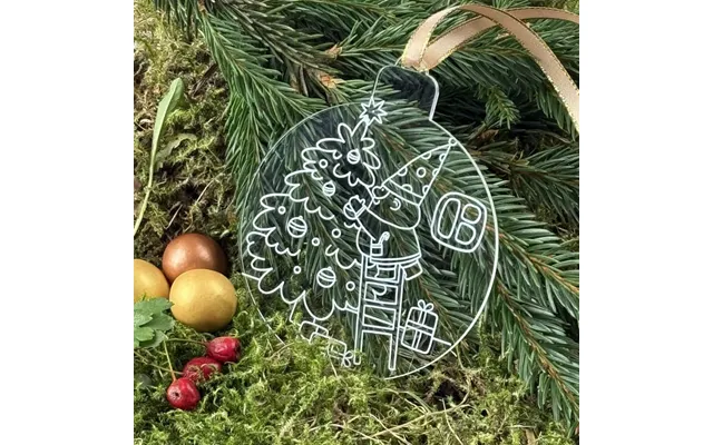 Julekugle Nisse No 9 - Akryl
