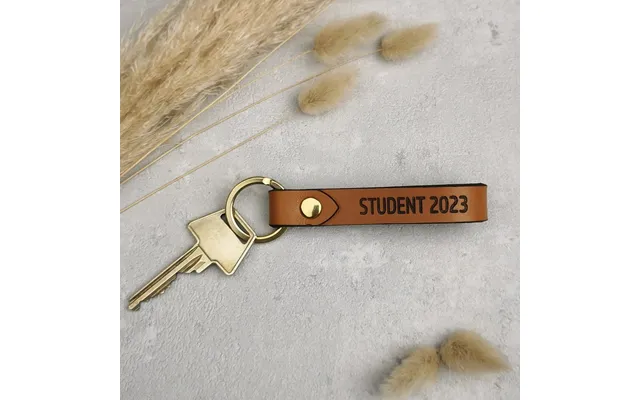 Læder Nøglering - Student