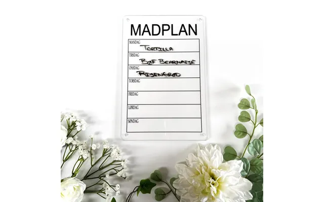 Madplan 7 Dage - Akryl