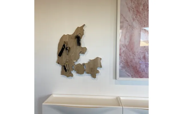 Magnetisk Nøgleholder - Danmarks Kort