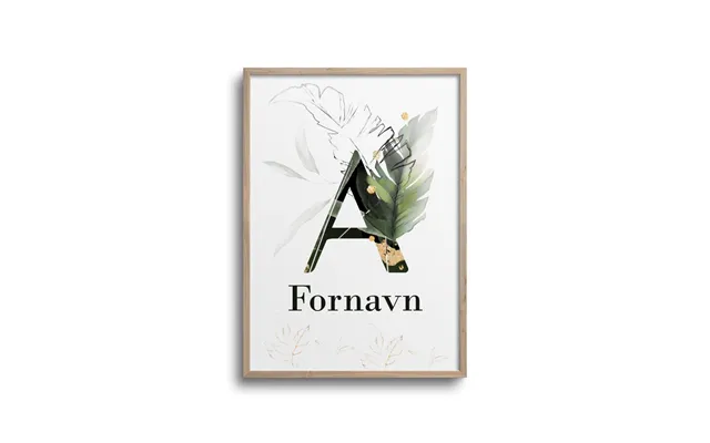 Tropisk Bogstav Med Navn - Plakat