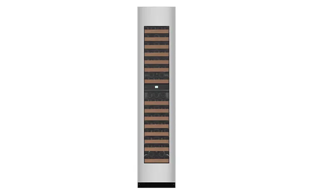 Vinkøleskab Til Indbygning Eksklusiv 45 Cm - Edge 45d Stainless, Rustfri, Støjsvag, 2 Temperaturzoner, Højskab
