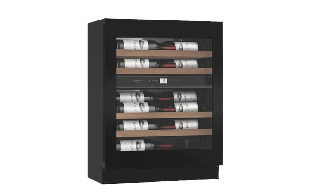 Vinkøleskab Til Indbygning - Winecave Exclusive 700 60d Slim Fullglass Black