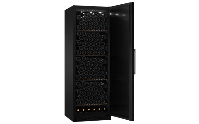 Vinlagringsskab Sort 226 Flasker - Mquvée Winestore 226 Solid Black, Vibrationsfri Hylder