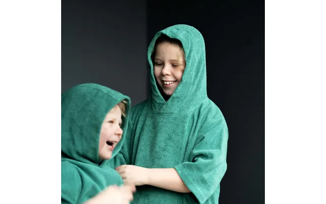 Badeponcho Skagen Til Børn 98-134 - Mørk Turkis