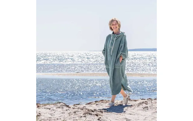 Badeponcho Skagen Til Voksne - Lys Turkis