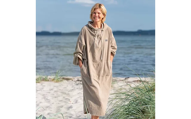 Badeponcho Skagen Til Voksne - Sandfarvet