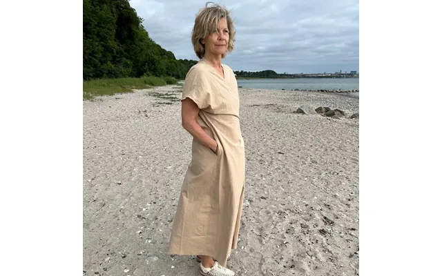 Strandkjole Slå Om - Sandfarvet