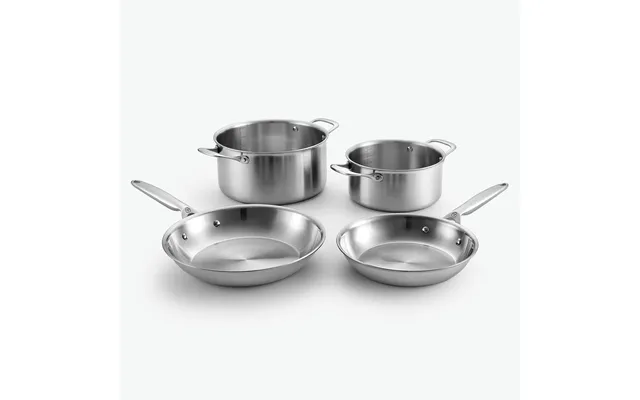 3-ply Pande & Gryde Sæt - Rustfrit Stål Essentials Sæt