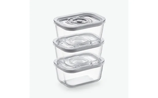 Vakuumbeholdere I Glas Trio Sæt 3-pak Med 3x 800 Ml