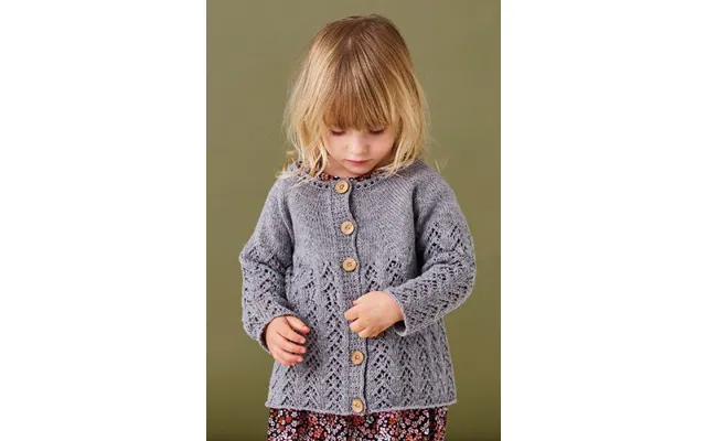 Esther Strikkeopskrift Strikkekit - Cardigan Med Rundt Bærestykke 893497