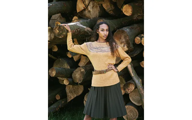 Esther Strikkeopskrift Sweater Med Ribmønster Bærestykke 893914