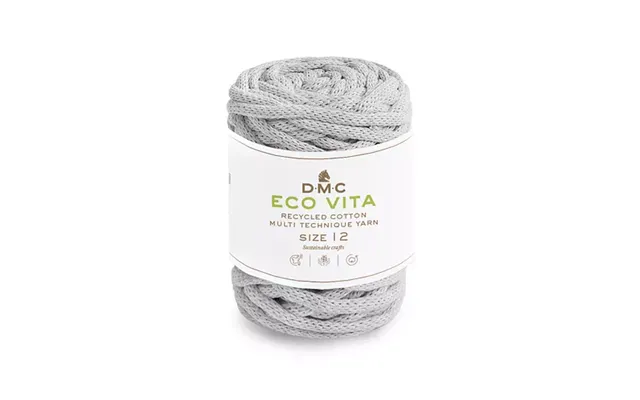 Garn Dmc Eco Vita 12 250 G Fv 121 Lysgrå