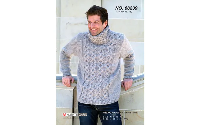 Herresweater Med Kabelstrik. Kit.