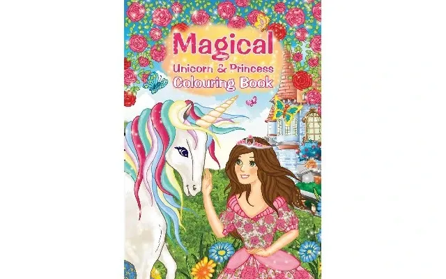 Malebog A4 Magical Unicorn & Princess 16 Sider - 789861