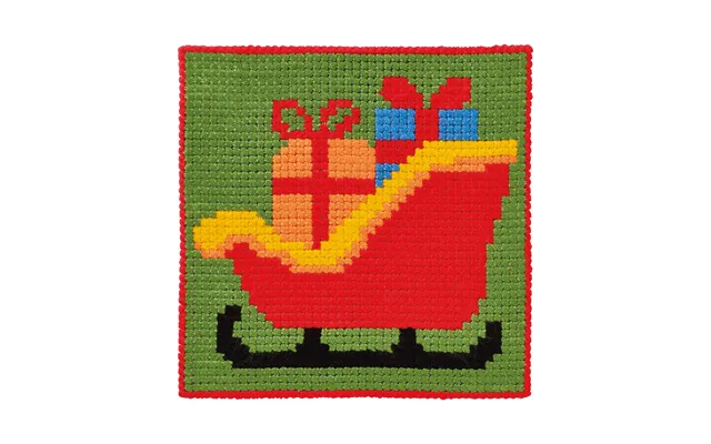 Permin Broderi - Påtegnet Broderikit Til Børn Med Kane