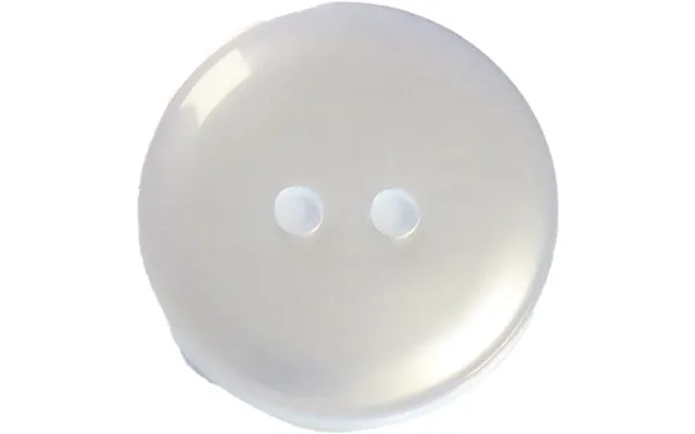 Plast Knap Hvid 2 Hul 14 Mm - 1533-22-0000