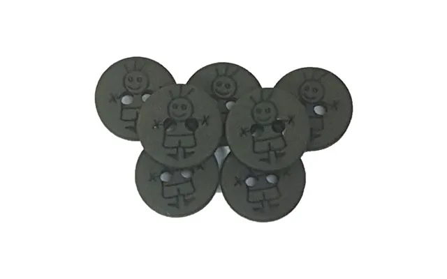 Plastknapper Til Drenge - 18313-15 Mm-0006- Army