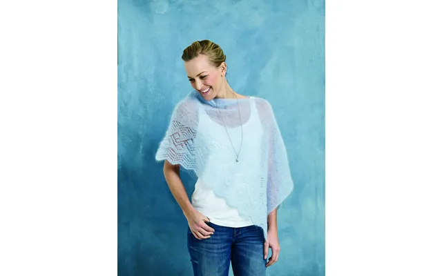 Poncho M Hulmønster Angel Garn 894171