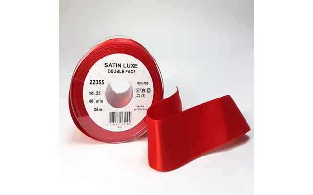 Satin Bånd - Postkasse Rød Satin Bånd
