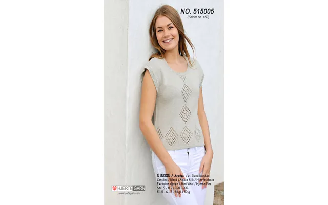 Sommer Bluse Med Hulmønster - 515005 Arezzo Strik Opskrift Str L