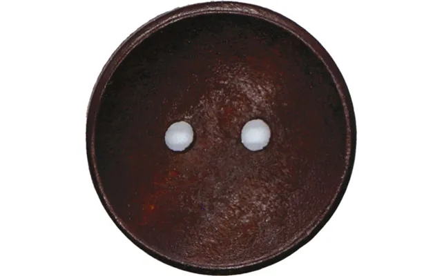 Træ Knap Mørk Brun 2 Hul 20,5 Mm - 18427-32-0002