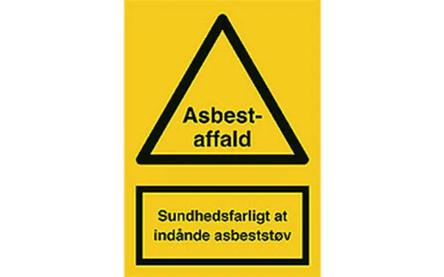 Advarselsskilt - Asbestaffald