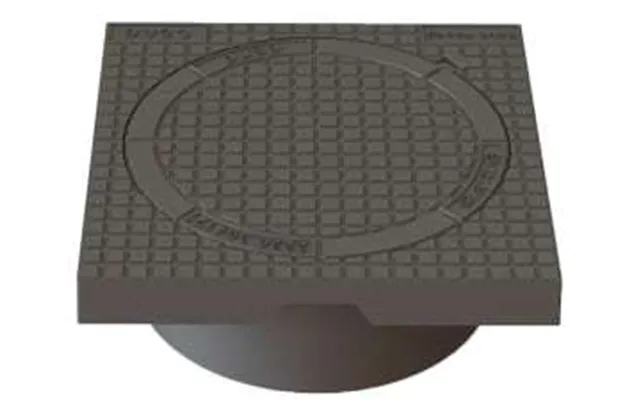 Duco 425 X 195 Mm Karm Dæksel M Lås - Firkantet