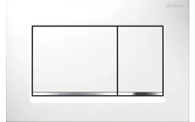 Geberit Sigma 30 Betjeningsplade Hvid Krom Hvid