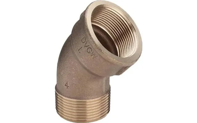Viega 3 4 Vinkel 45â Muffe Nippel Rødgods Silicium Bronze