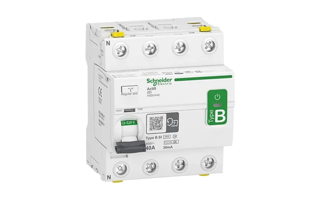 Acti9 Rccb Hpfi Afbryder 4p 40a 30ma Klasse B-si Ac Dc Tilinstallationer Med 3faset