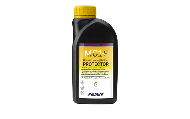 Adey Mc1 Beskytter 500ml. Plastikflaske Dækker 125 Liter. Mod Systemkorrosion Og Kalkaflejring