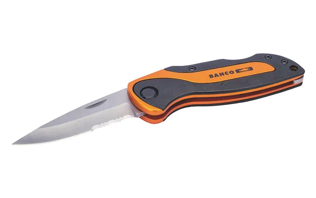 Bahco Foldbar Arbejdskniv 3'' Låsbart Knivblad Med Savtakker - Håndtag I Aluminium