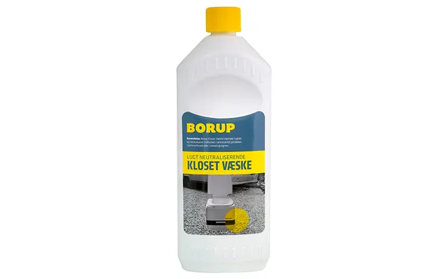 Borup Klosetvæske 1l Dæmper Lugt - Desinficerer & Neutraliserer Bakterier I Afløb