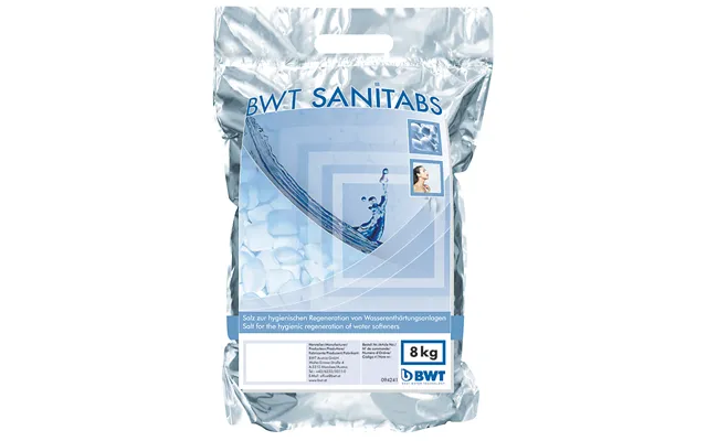 Bwt Sanitabs. Salt Til Blødgøringsanlæg. 8 Kg. Pr. Pose