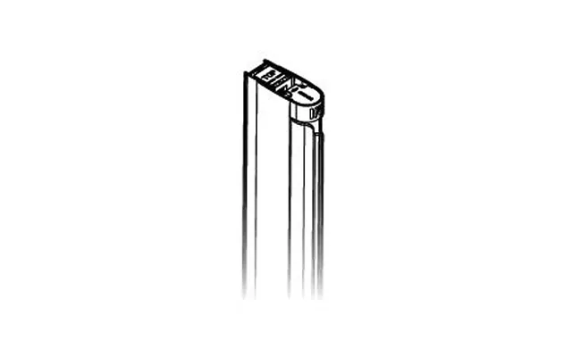 Contura Space Tætningsliste Til Svingdør Til Niche Sølvfarver Aluminium Børstet