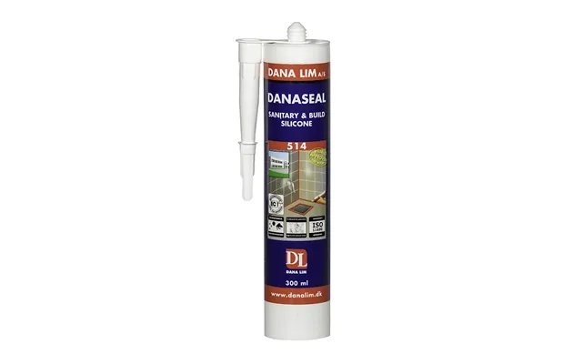 Dana Lim Sanitets- & Byggesilikone Danaseal 514 Hvid - 300ml
