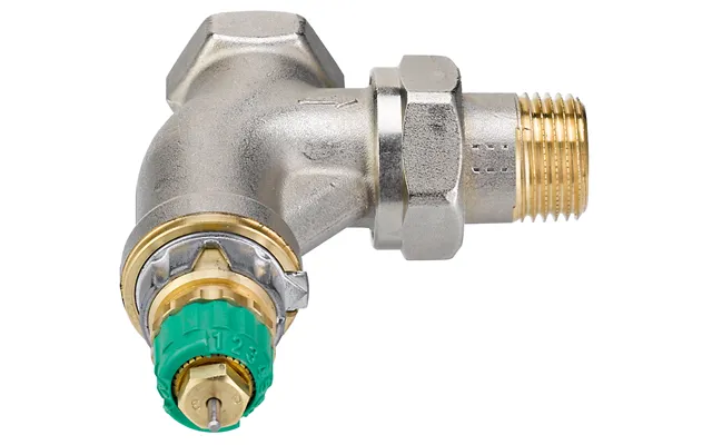 Danfoss Ra-dv Radiatorventil 1 2''. Vinkelløbende Med Indbygget Trykregulator Til 2-strengsanlæg - 013g7713