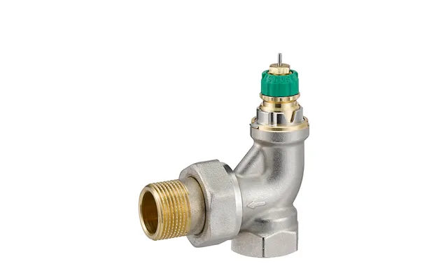 Danfoss Ra-dv Radiatorventil 3 4''. Vinkelløbende Med Indbygget Trykregulator Til 2-strengsanlæg - 013g7715