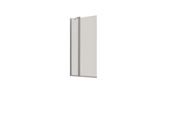 Dansani Badekarsdør M S.panel Højde 155x95-97 Cm - Krom Profil Klart Glas