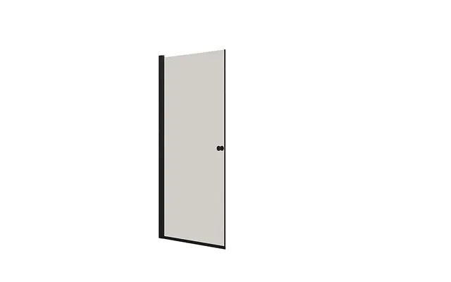 Dansani Brusedør H.200x97-99cm Sort Profil Klart Glas