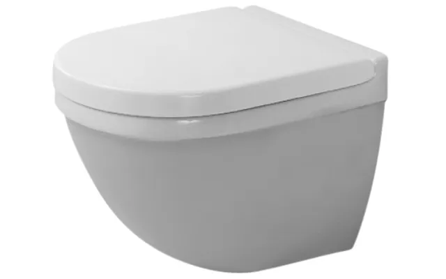 Duravit Starck 3 Vægtoilet Compact 360x485mm Med Skjult Montering Og Wondergliss
