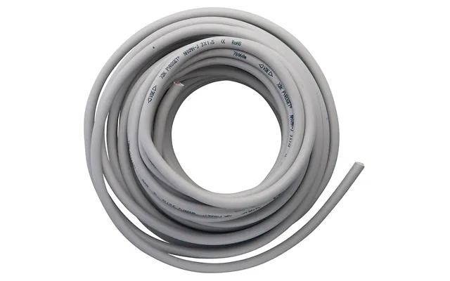 E-line Installations Kabel 3g1,5 Grå Halogenfrit Med Jord - Q-let